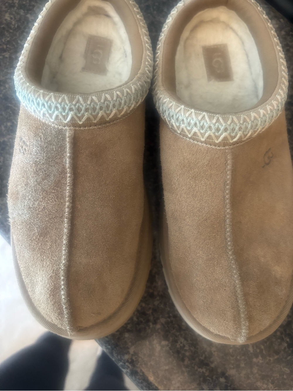 UGG Women's Slip-On Suede Mules in Chestnut Tan